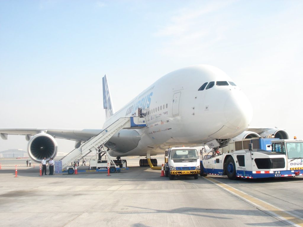 Airbus A380 at Airport
