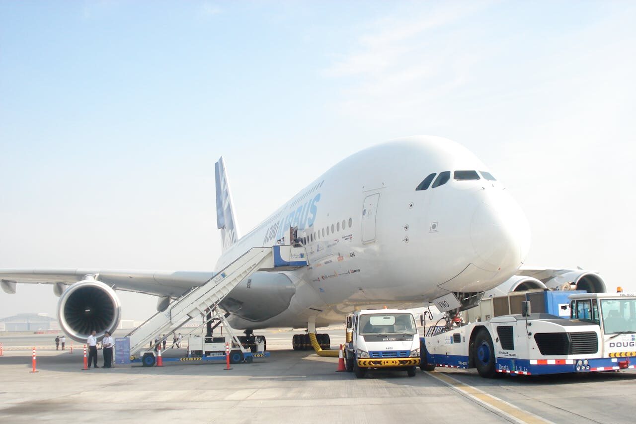 Airbus A380 at Airport